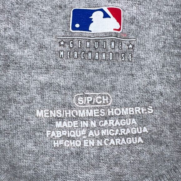 MLB Brewers T Shirt Top Major League Baseball Milwaukee Wisconsin Gray Small - Picture 5 of 6